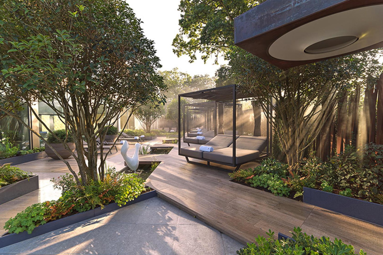 The gardens at The Club at Cottonmill are part of the allure