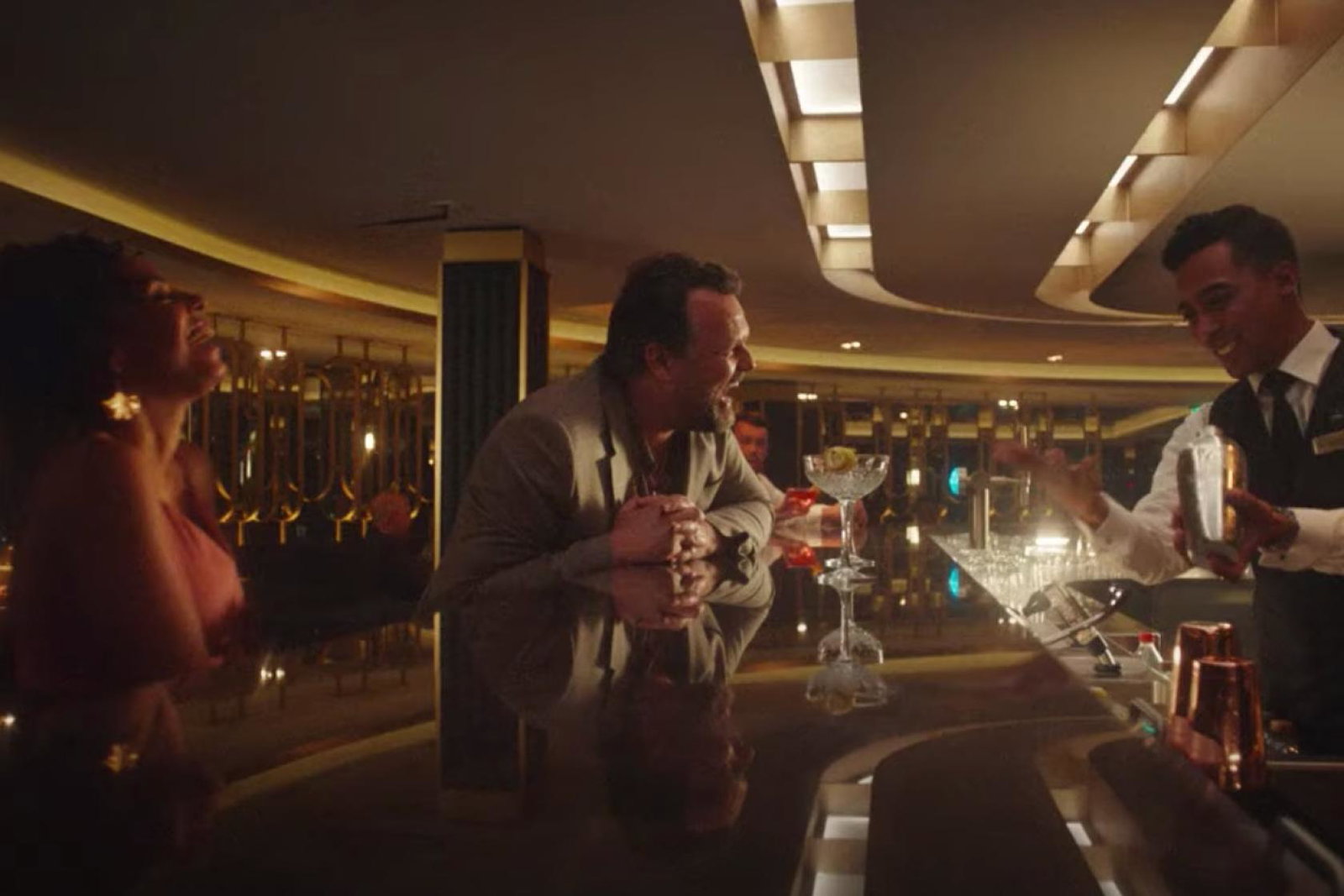 The 40-second advert features a couple recounting holiday memories from P&O’s new flagship, Iona