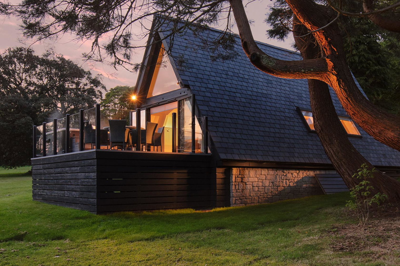 A lodge at Landal GreenParks' Clowance site
