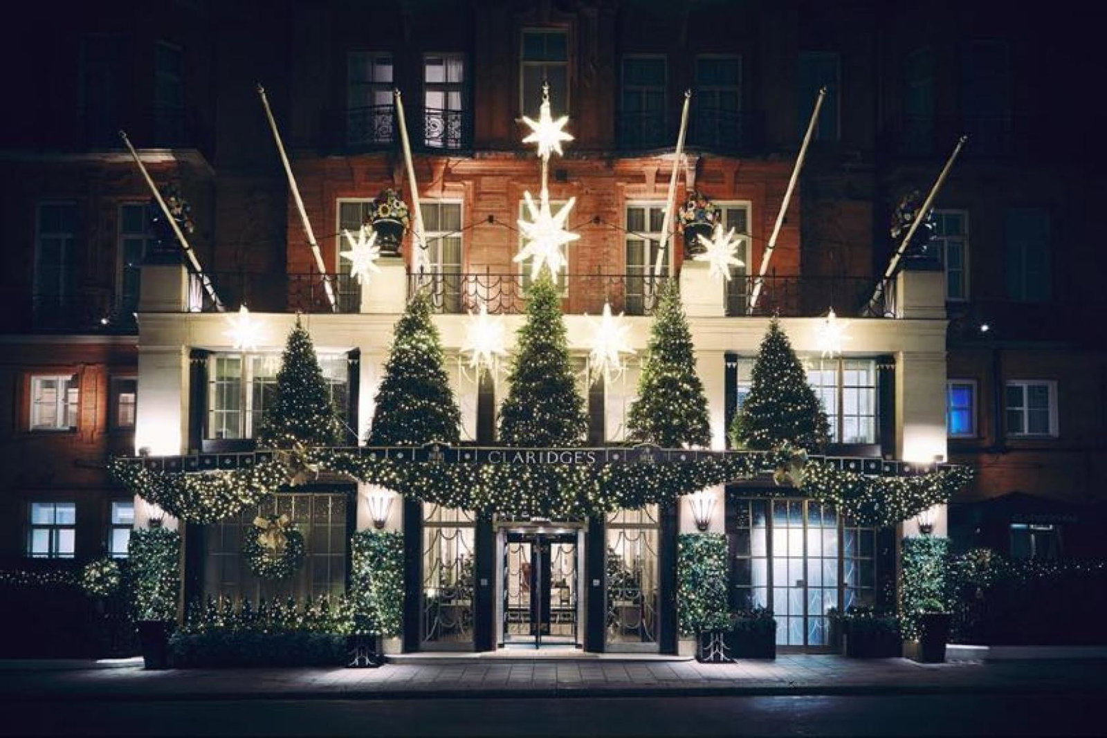 Claridge's in Mayfair has become known for its spectacular festive decorations
