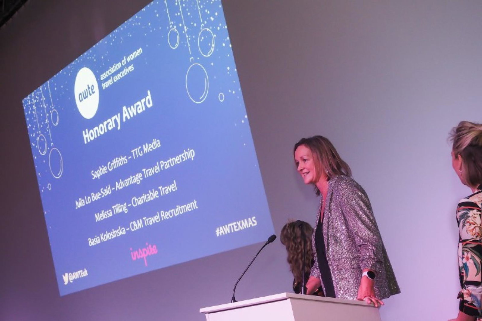 The awards were held during the AWTE's annual Christmas Lunch (Credit: Andy Huntley / AWTE)