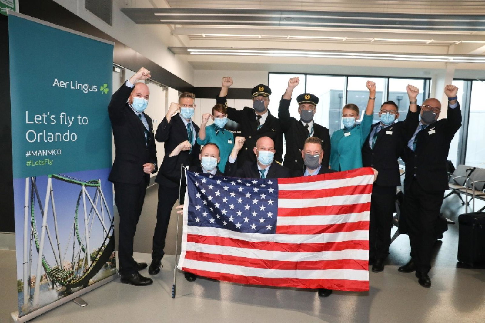 Crew and staff celebrated the launch of the new service