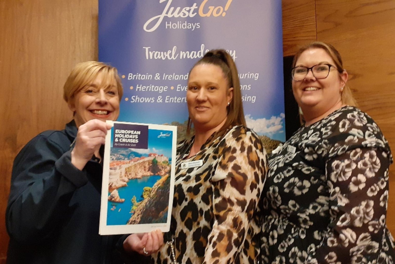 (From left) Claire Dutton, trade sales manager for Just Go! Holidays, Maria Blackett, assistant manager at Mel’s Travel in Country Durham and Melanie Robson, owner of Mel’s Travel