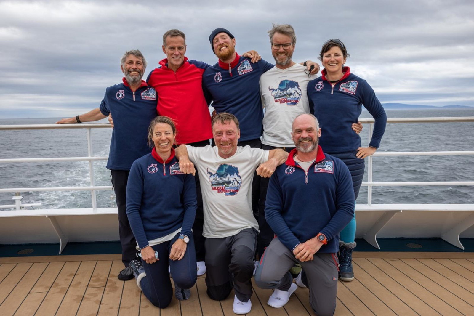 The Antarctic Quest team safely onboard Swan Hellenic's Minerva