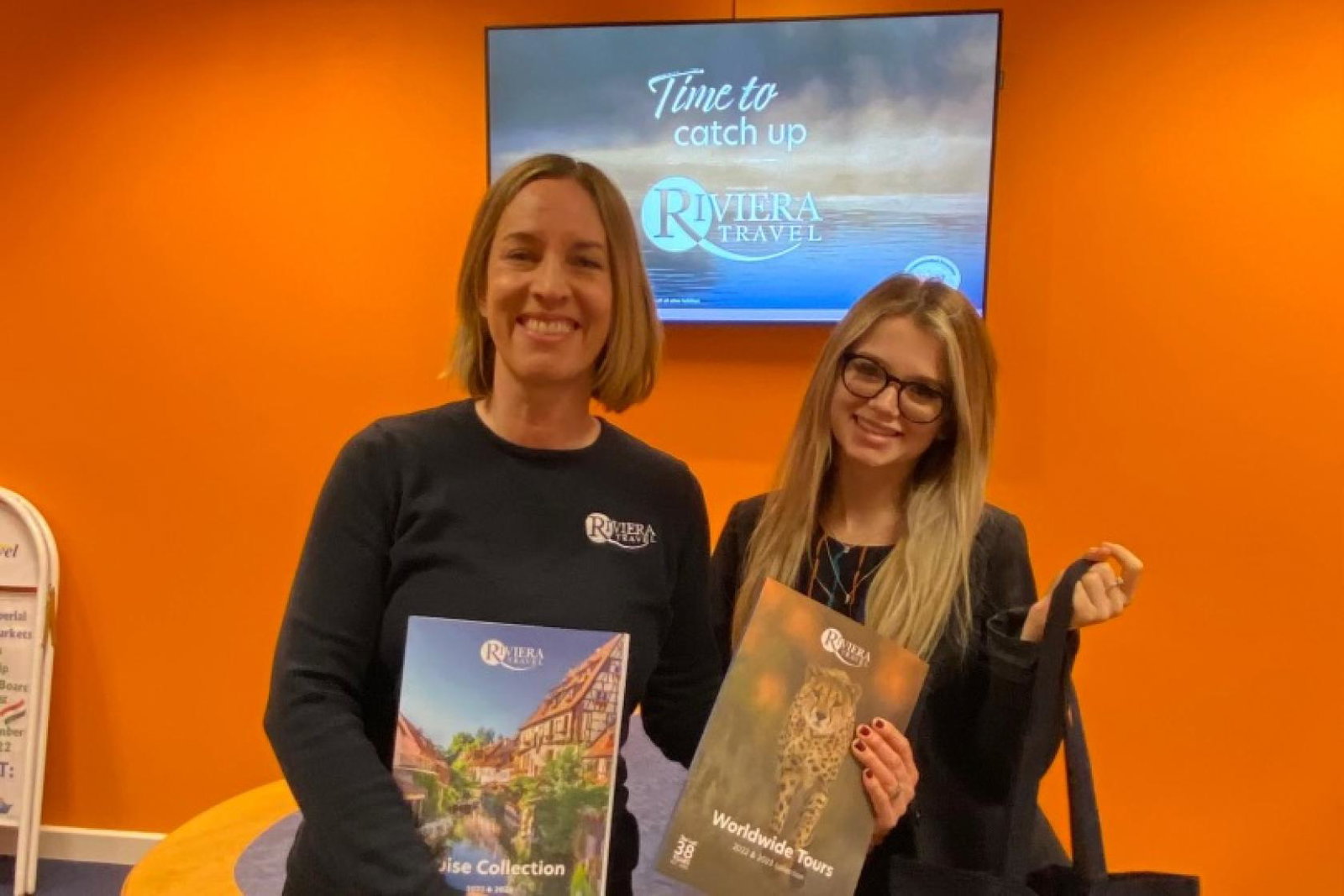 Riviera Travel's Claire Hills meets Ellie Kynaston from Hays Travel in Ferndown