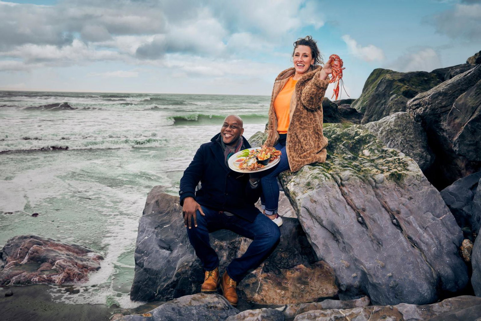 Ainsley Harriott and Grace Dent explore the sea sides of the British Isles in new Channel 4 series with Hoseasons