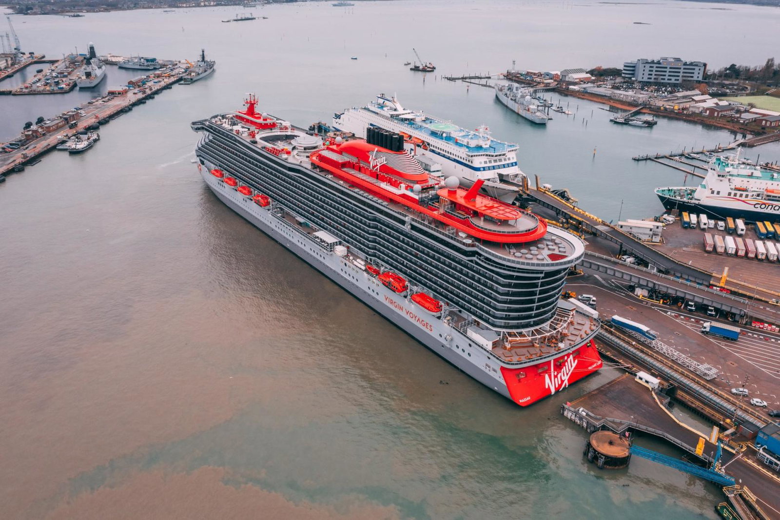 Virgin's second ship Valiant Lady launched from Portsmouth last month