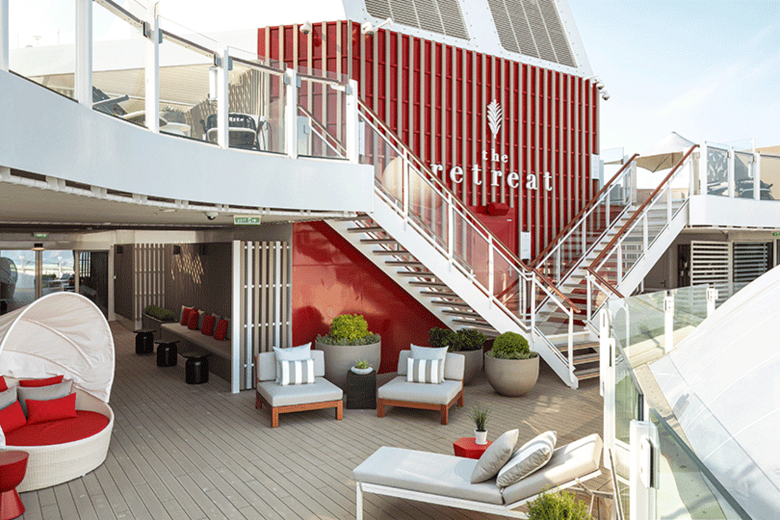 The Retreat is Celebrity's suite-class area onboard its ships