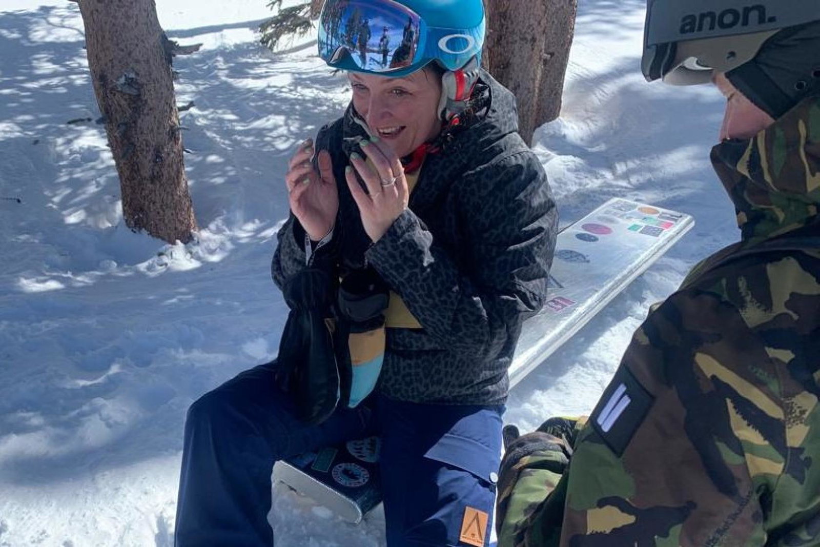  Not Just Travel consultant Emily Maycock was surprised by a proposal from her partner while snowboarding on a fam trip to Aspen 