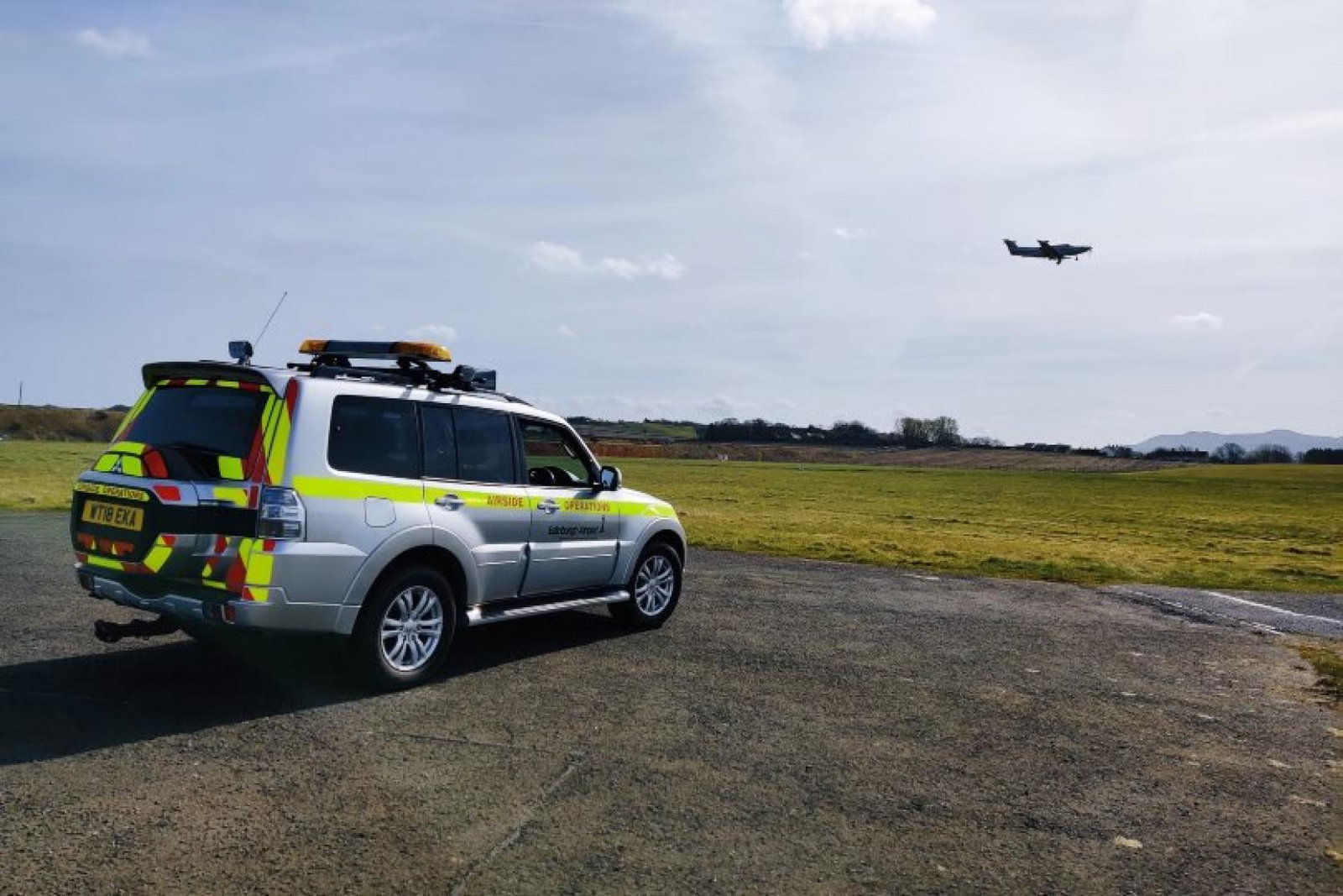 Edinburgh airport has converted some of its ground vehicles to run on vegetable oil