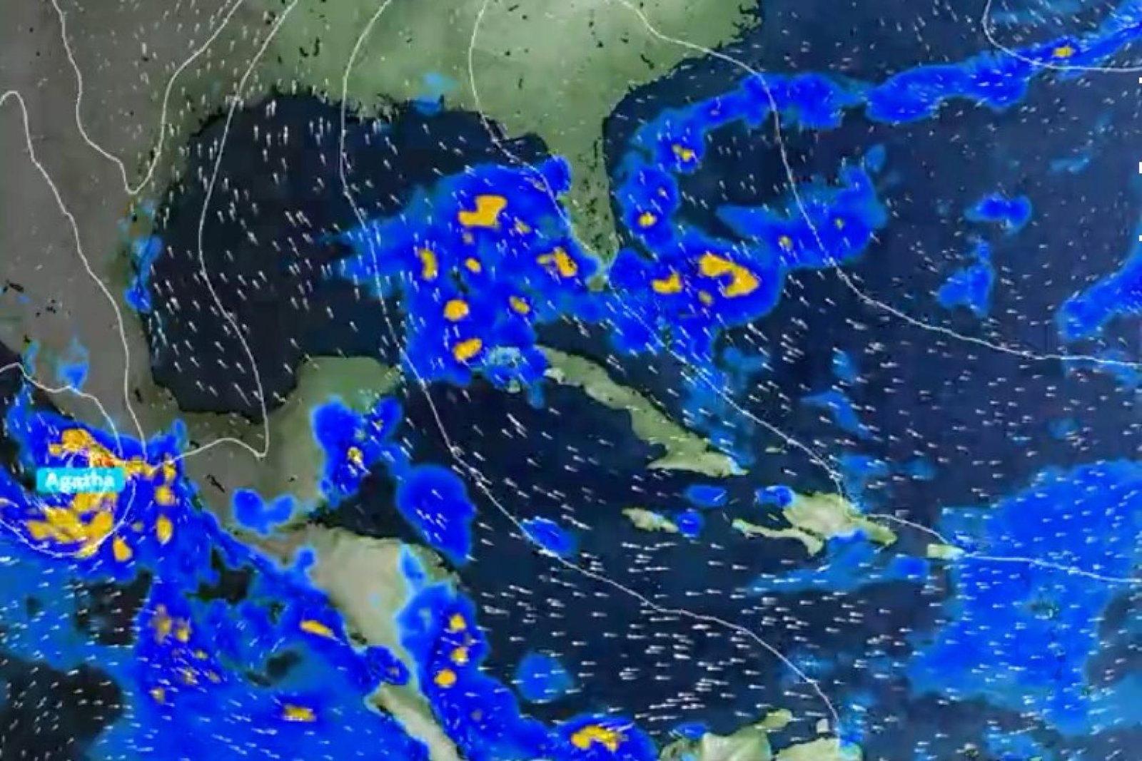 Hurricane Agatha is due to make landfall on Monday (Credit: Met Office / @metoffice / Twitter)