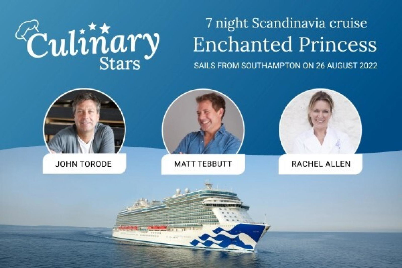 The celebrity chef line-up will feature John Torode, Matt Tebbutt and Rachel Allen