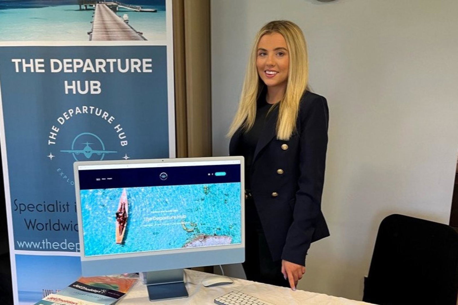 23-year-old Caitlan Grime has moved to the high street after successfully launching The Departure Hub online