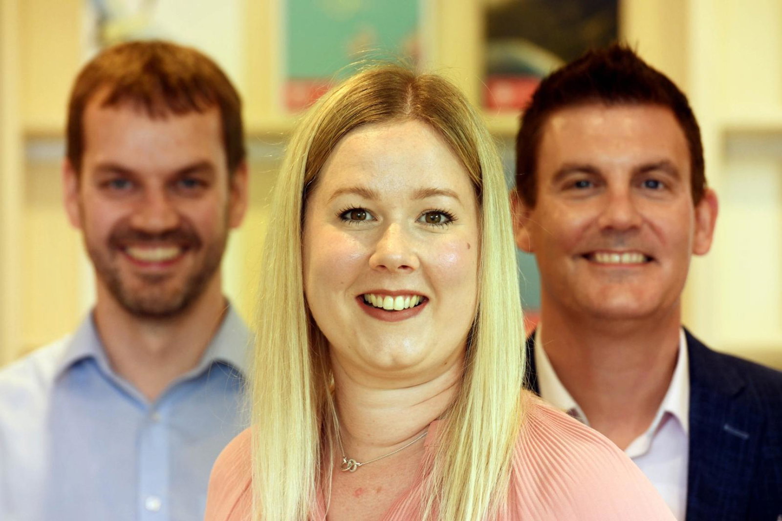 L-R: Ross Sharratt, executive manager; Aimee Morgan, branch manager; and Scott Murray, director