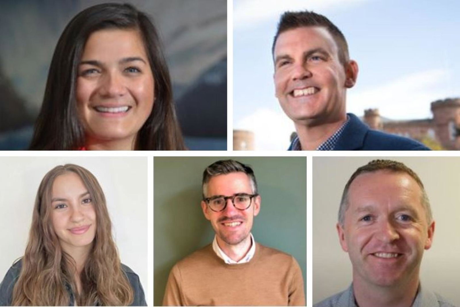 (Top L-R) Jess Denison and Scott Murray; (Bottom L-R) Maria Santos, Greg Thurston and Brendan Mellon 