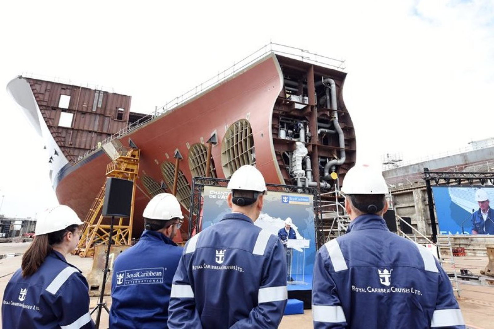 The event celebrated the official start of the ship’s construction