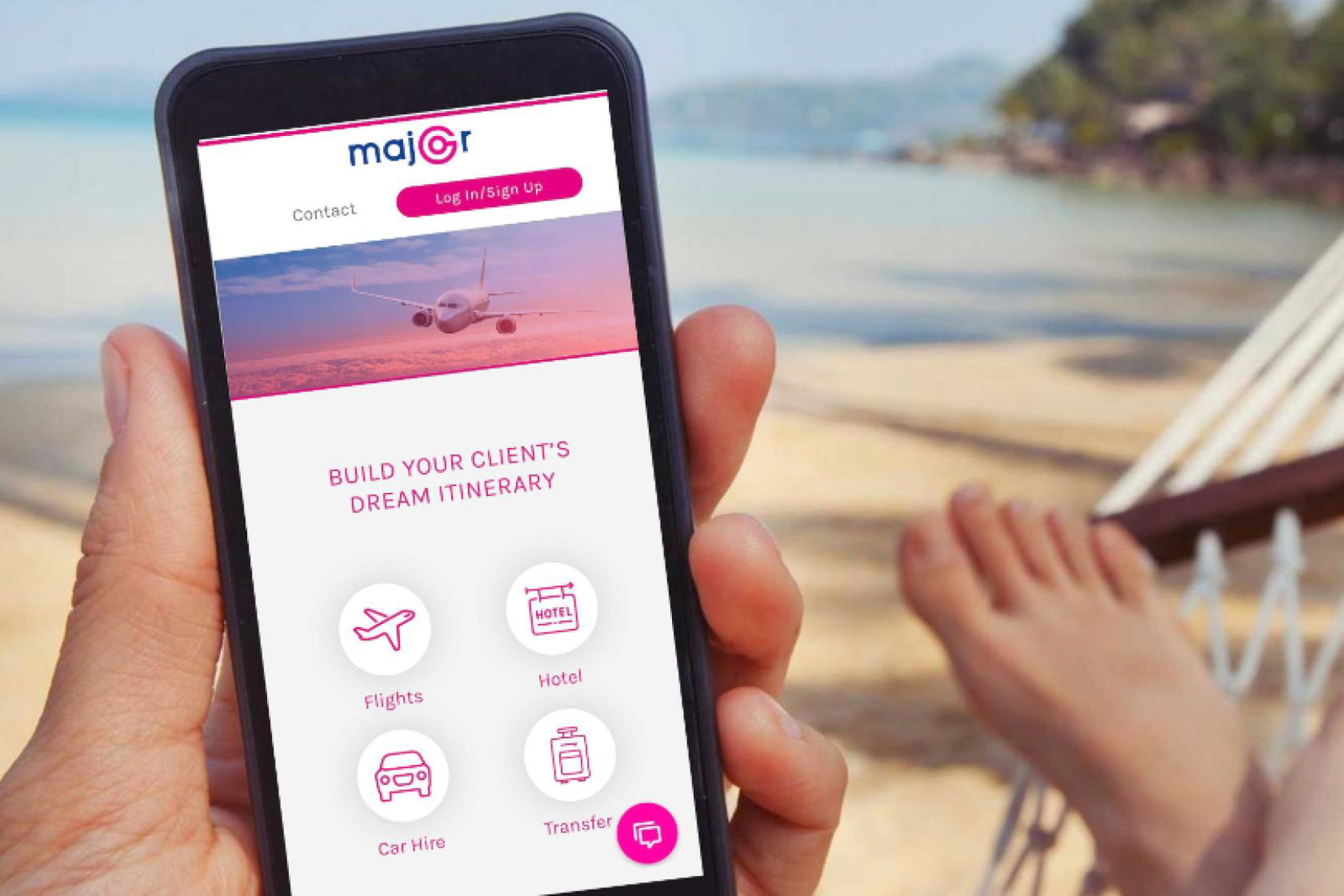 Agents will be able to share Major Travel’s special offers on their social media channels from their phone