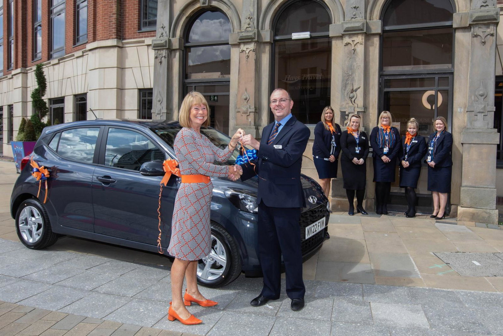 Richard Farmer was chosen as the first winner of the agency's Big Hays Travel Thank You initiative