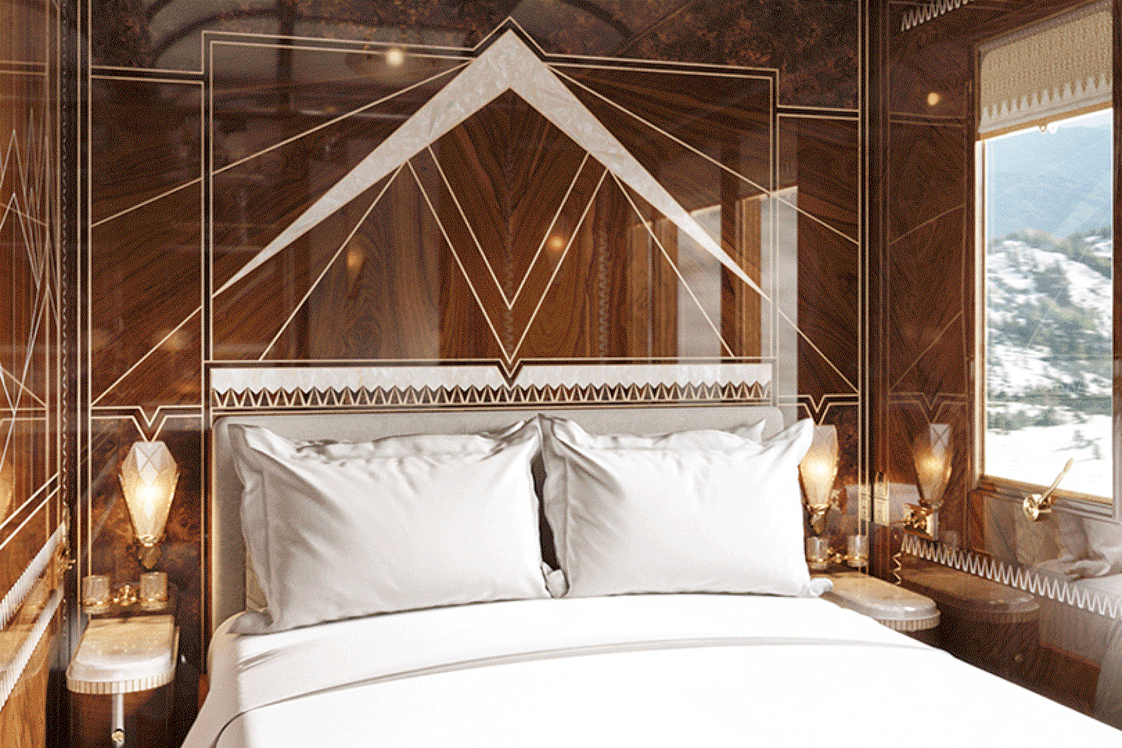 Les Montagnes suite on the legendary Venice Simplon-Orient-Express 