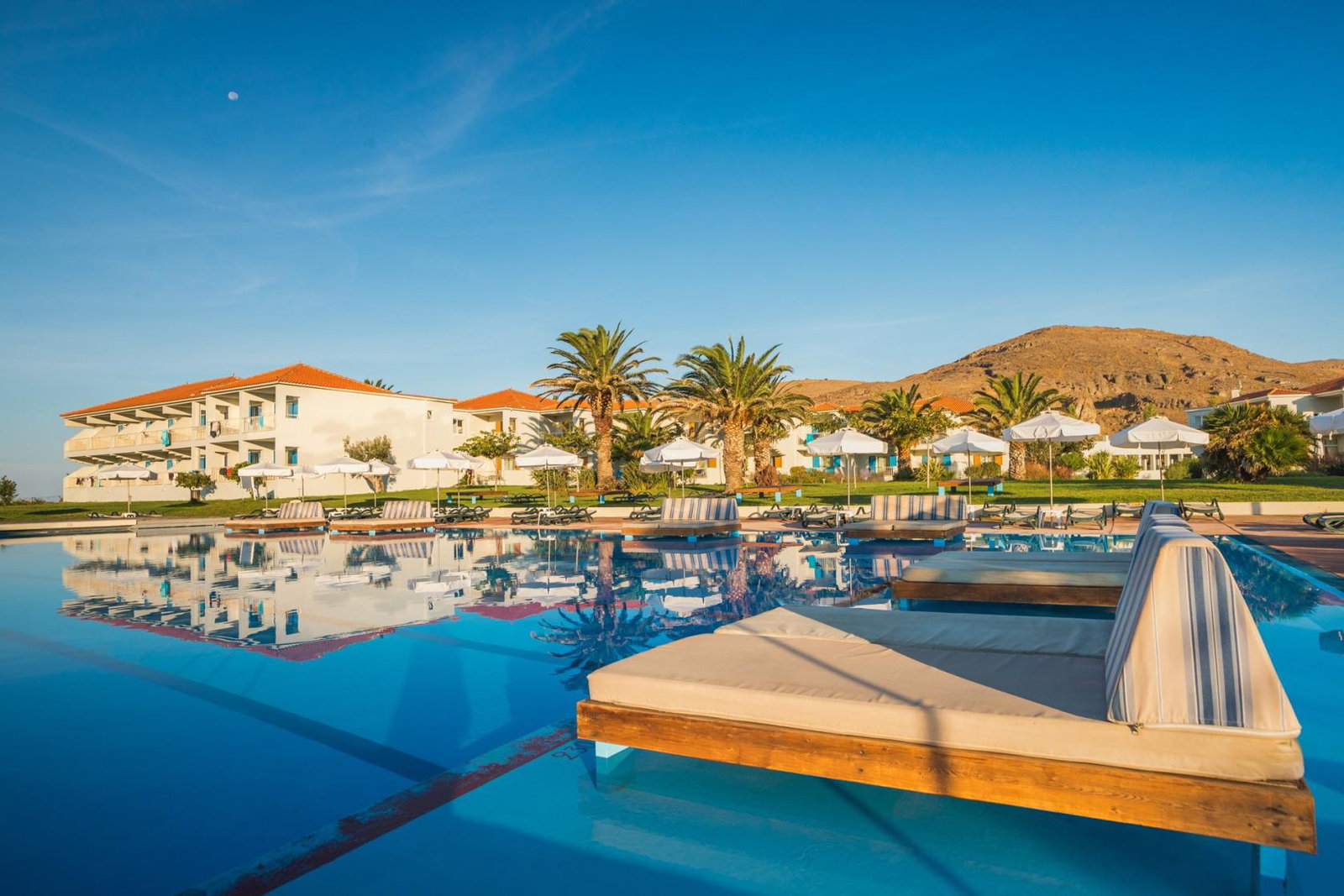 The property, located on the island’s Eressos beach, will undergo a €2 million renovation this winter
