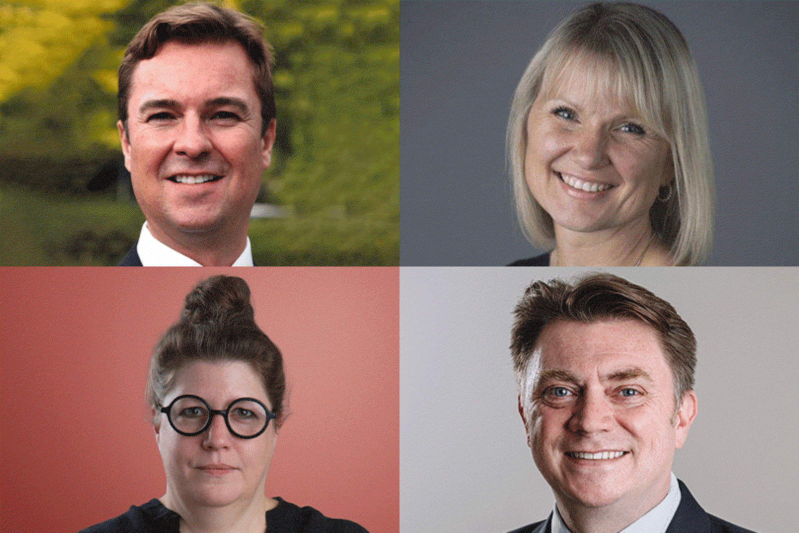 Speakers include (clockwise) Tom Rowntree, Kerry Golds, Gary Kershaw and Dr Antonia Ward