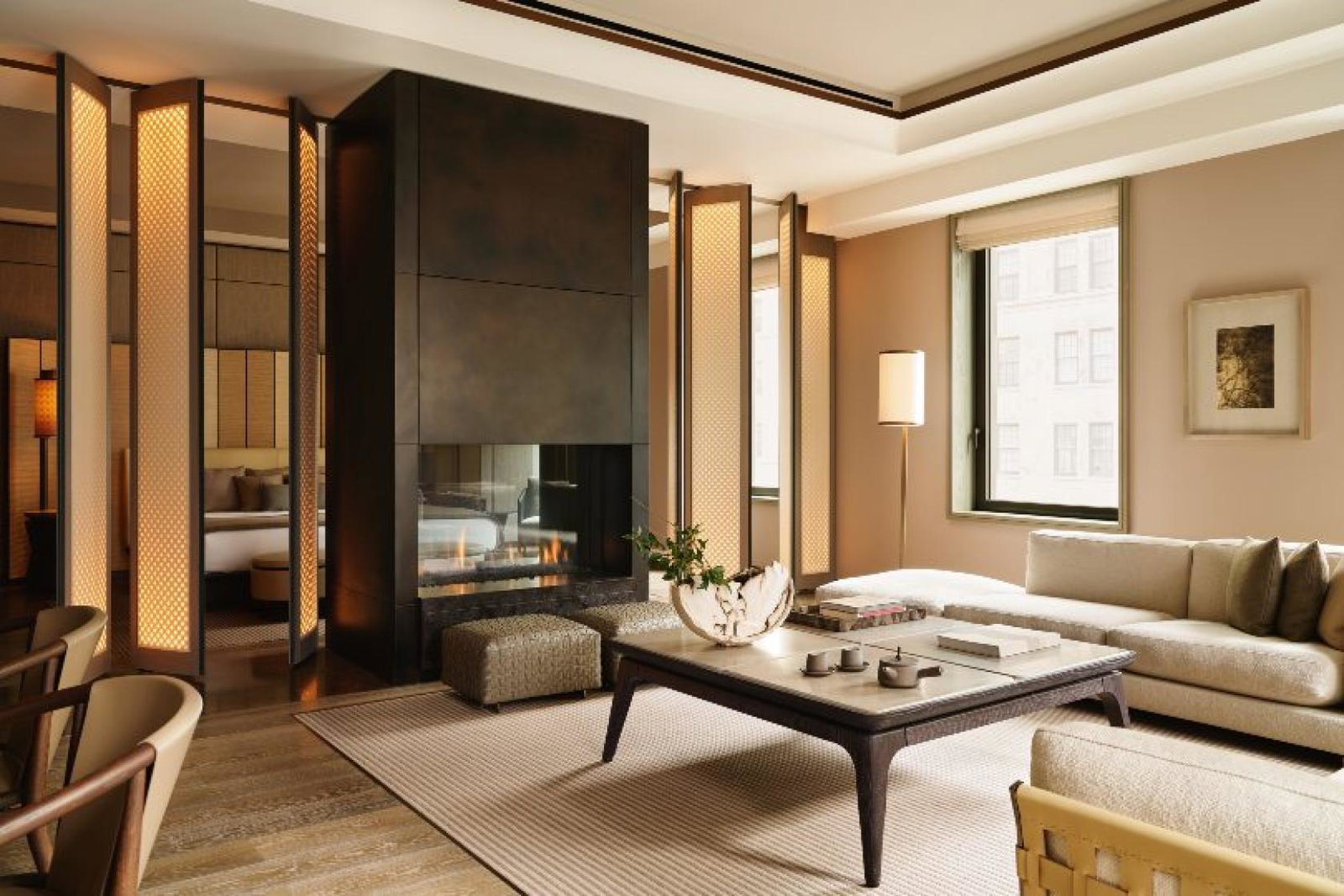 A corner suite at Aman New York, which opened in August. (Credit: Aman)