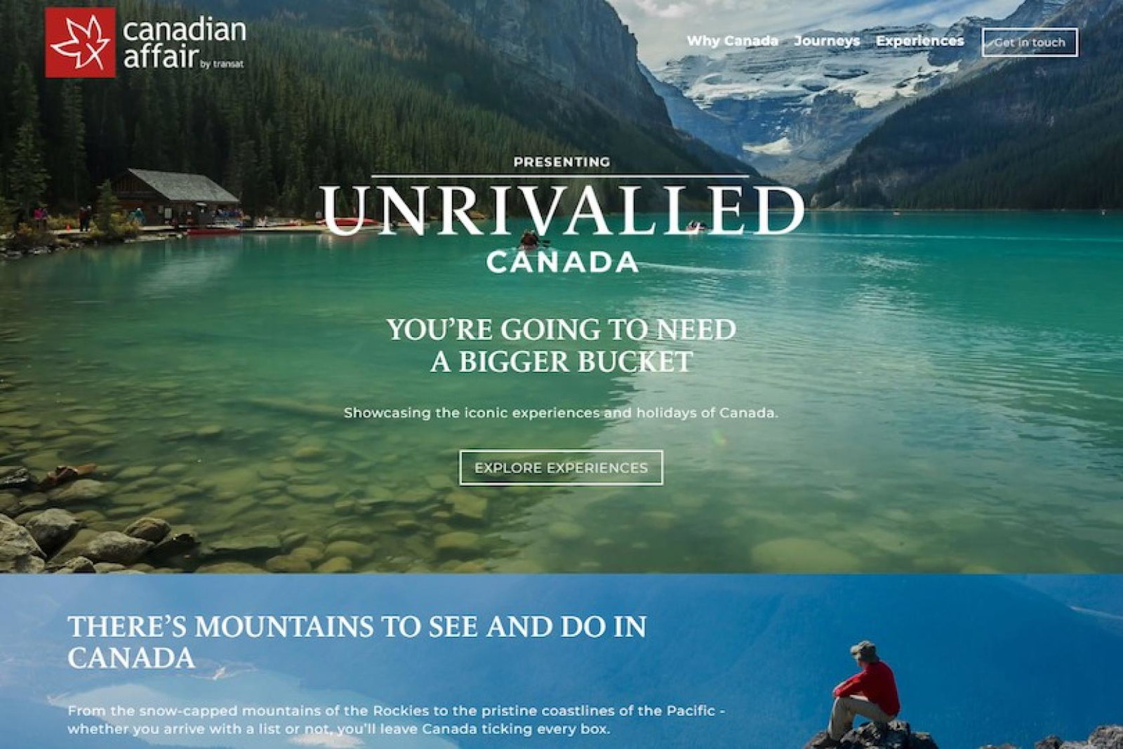 Canadian Affair will launch its Unrivalled Canada microsite next week