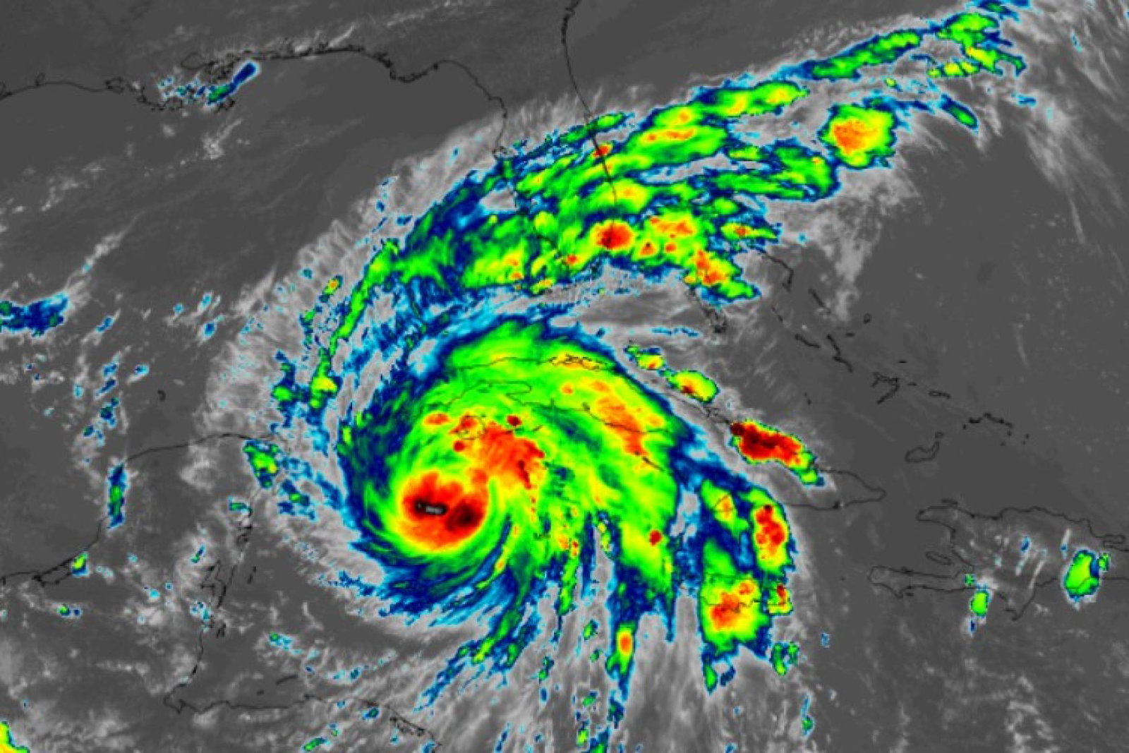 Hurricane Ian is due to make landfall in Florida on Wednesday (Credit: Met Office / @metofficestorms on Twitter)