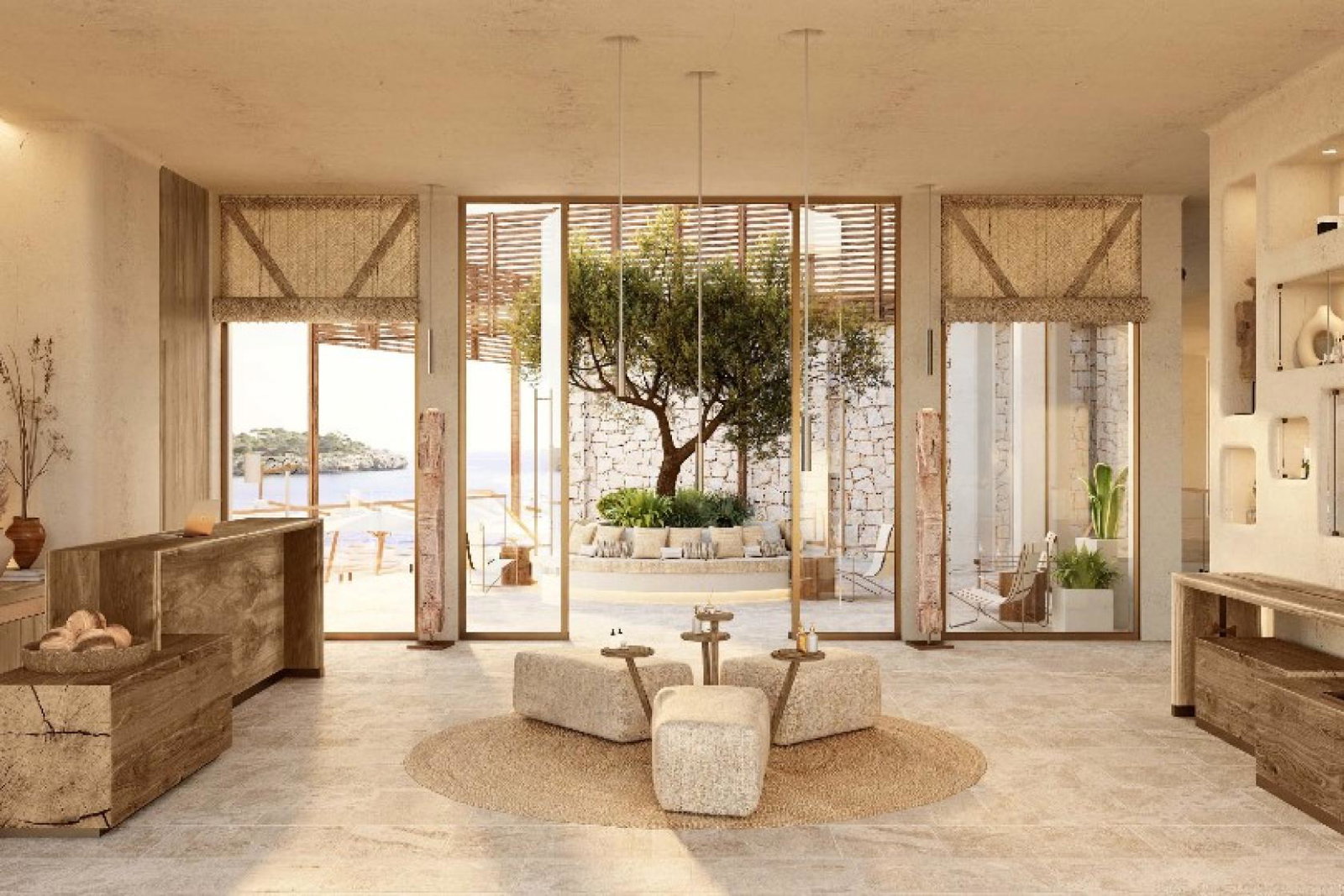 The new resort features a spa
