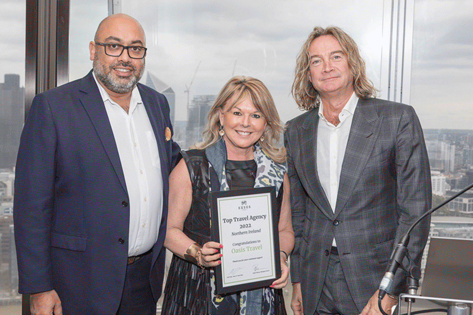 Neil Sealy and Giles Rooney, Exsus Travel with Sandra Corkin, Oasis Travel