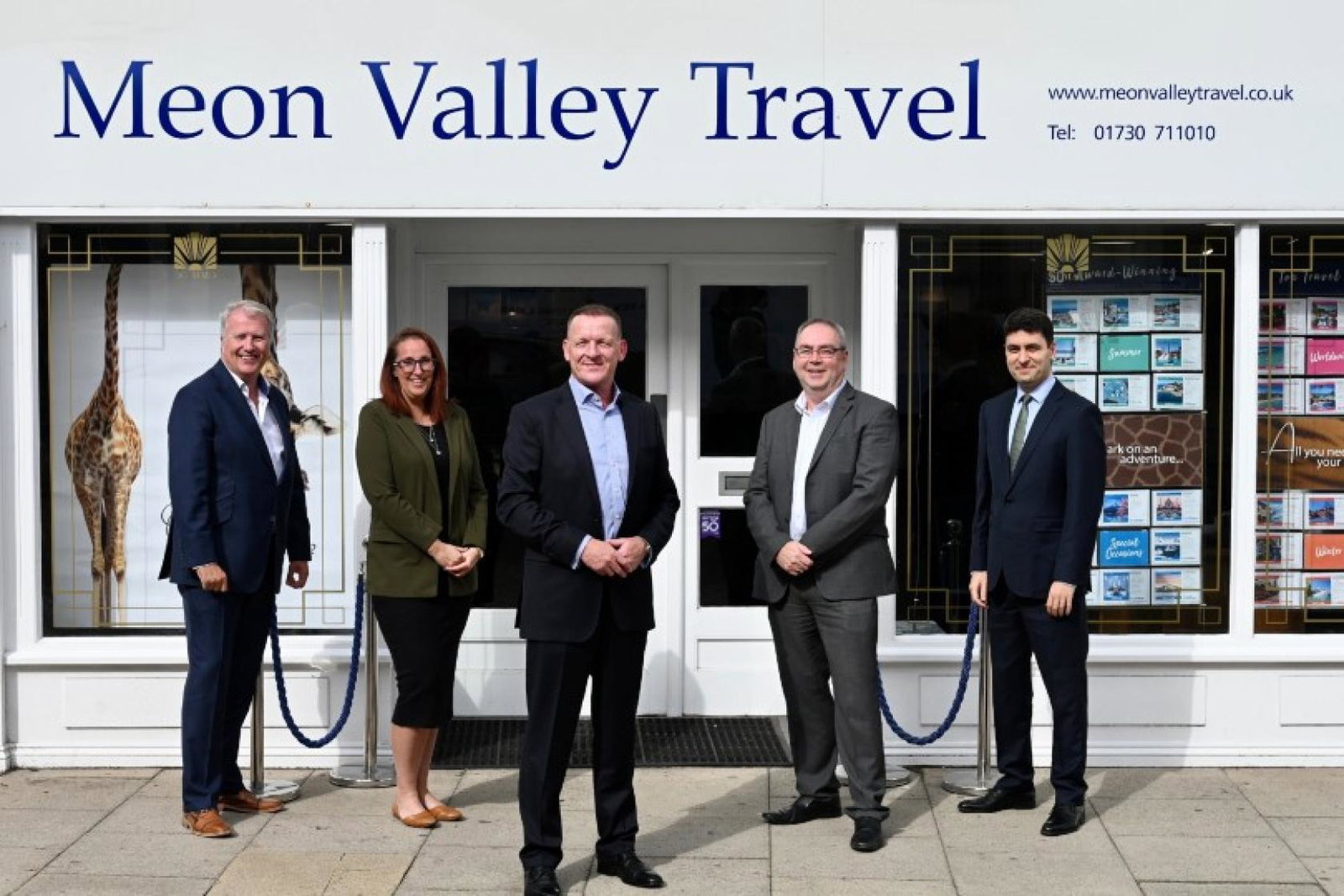 The Meon Valley team, L-R: James Beagrie, Sam Orton, David Thomas, Tony McDaid and Velichko Ganchev