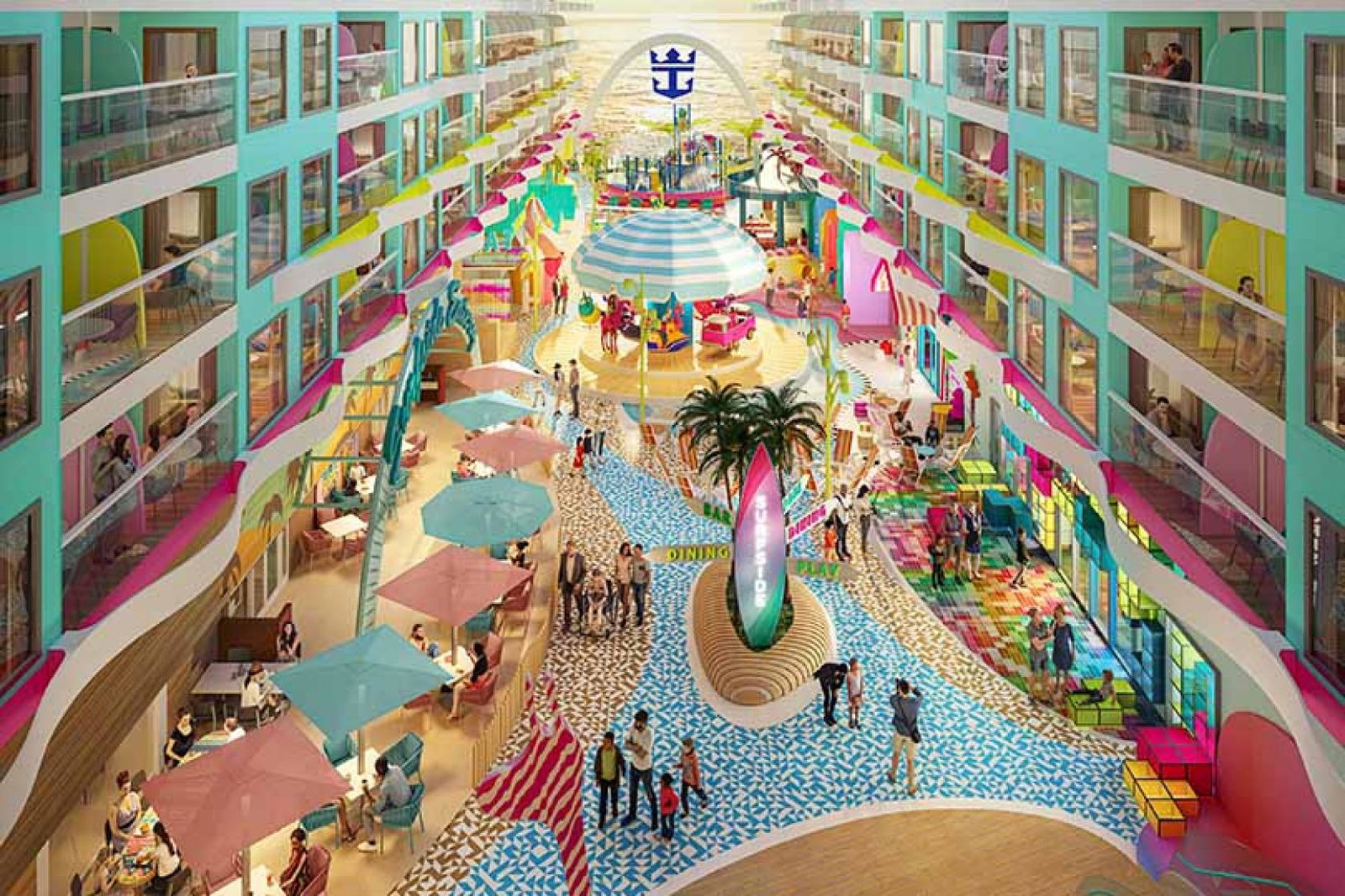 The new Surfside neighbourhood onboard Icon of the Seas is aimed at families with young children