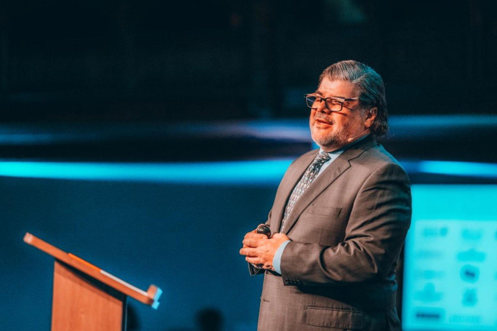 James Ferrara addressed delegates on the first day of the InteleTravel conference in Belfast (Credit: InteleTravel)