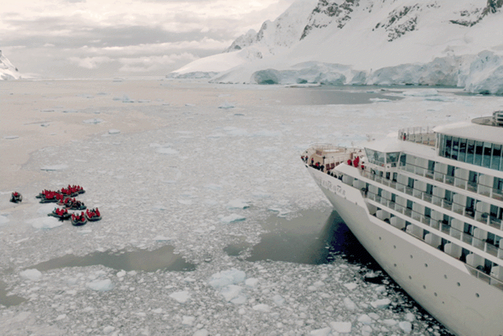 Silver Endeavour has been christened in Antarctica