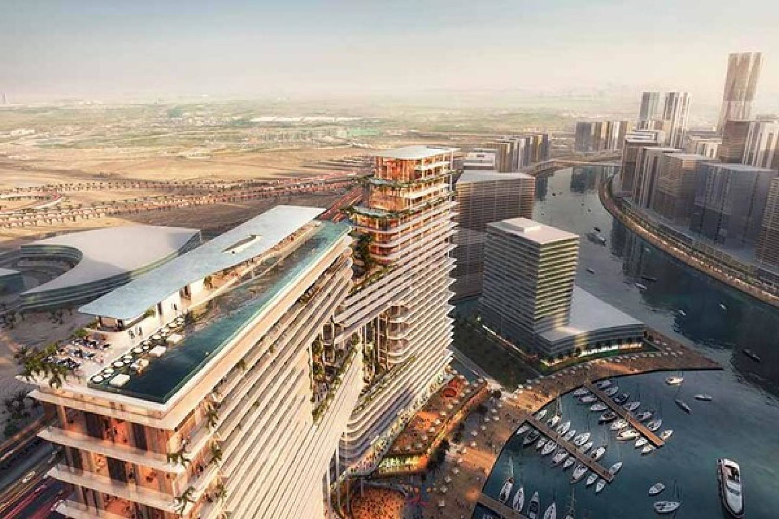The rooftop pool at The Lana, Dubai 