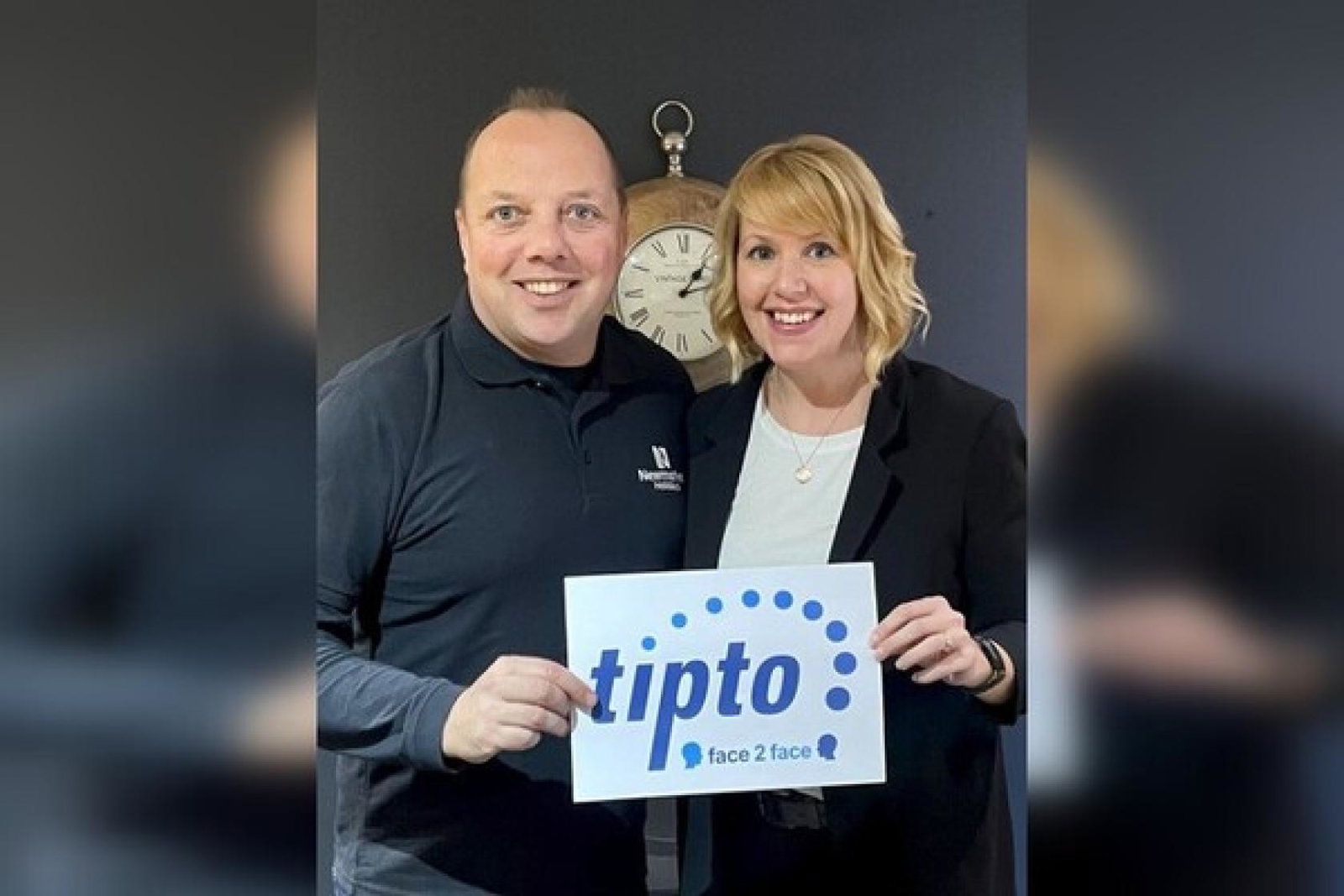 Newmarket's Richard Forde with Lorna Willis-Edwards from Tipto