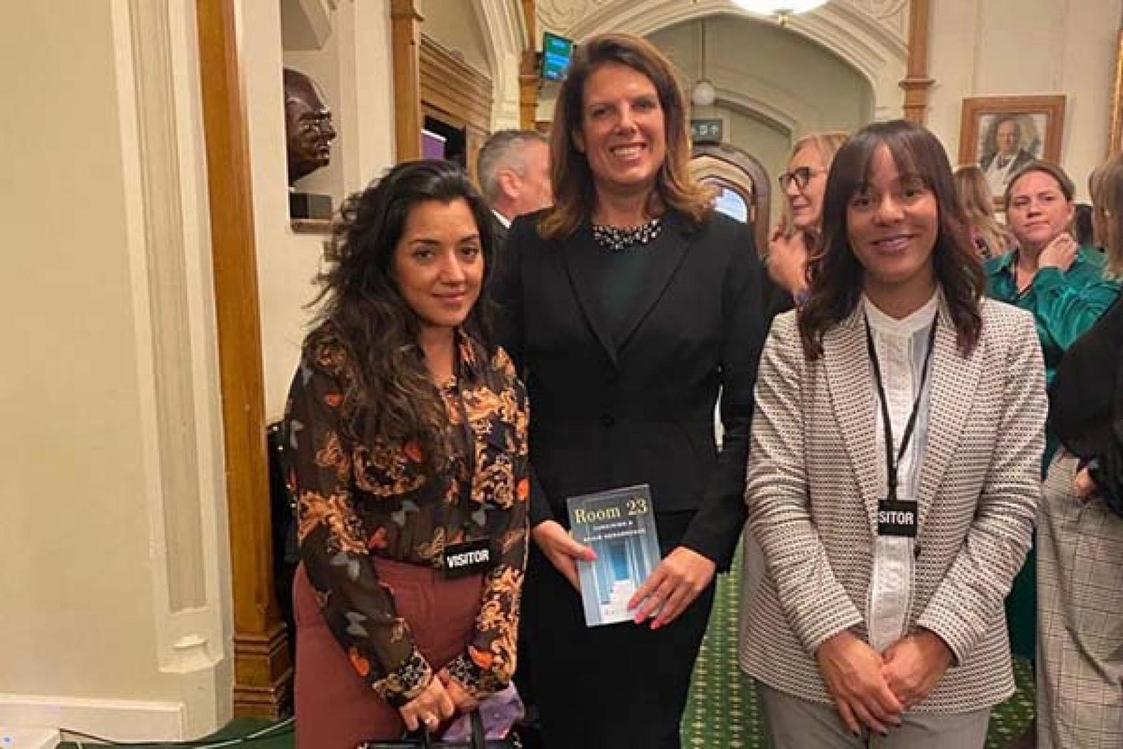 Sheena Sumner (right) met MP Caroline Nokes (centre) during an event at the House of Commons after being named in the 100 Female Entrepreneurs to Watch list