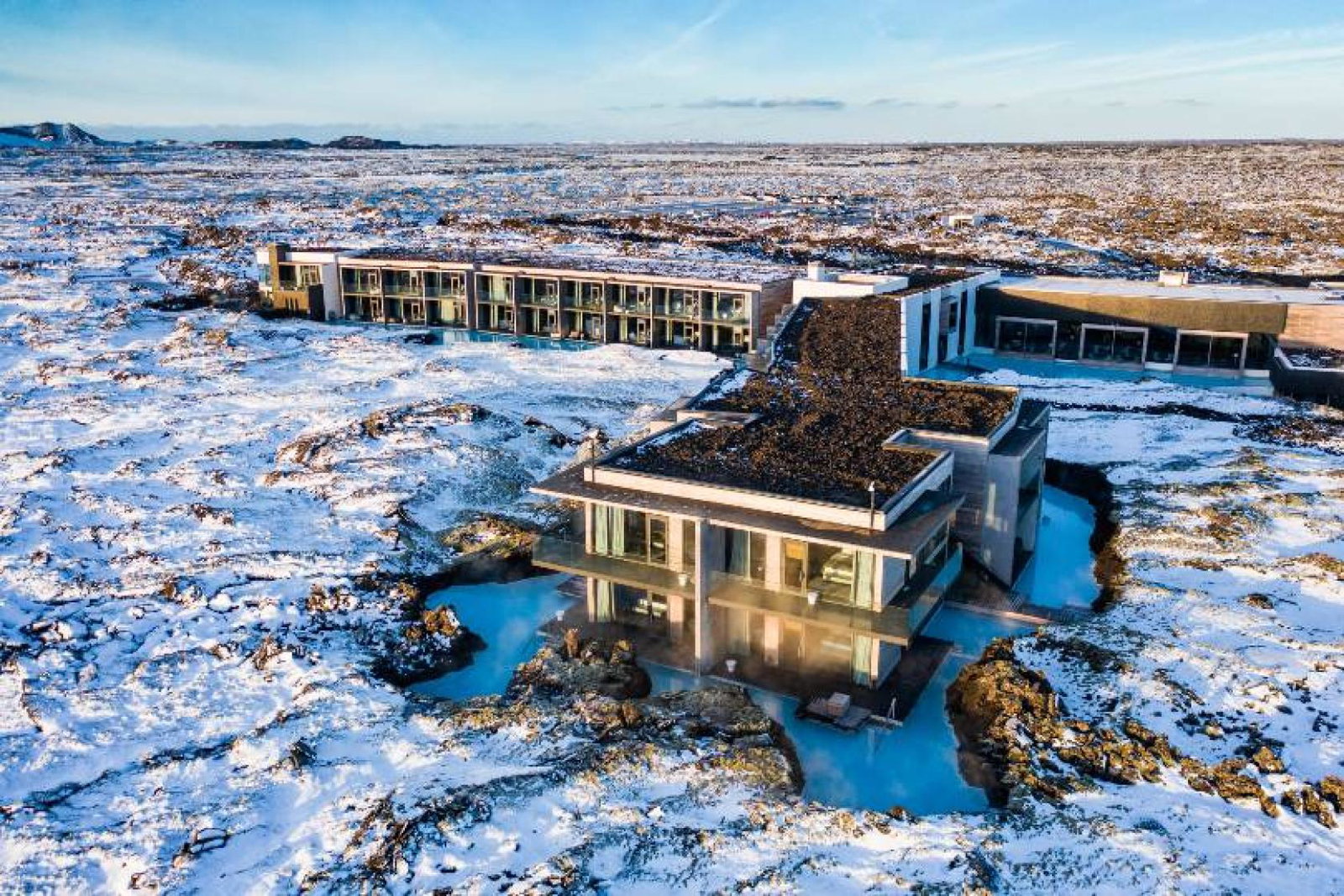 The Retreat at Blue Lagoon features spectacular views of Iceland's other-worldly landscape