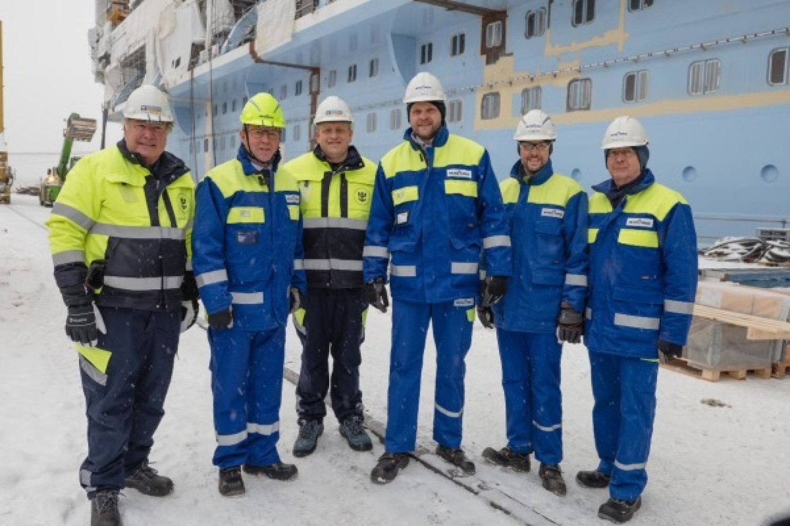 Royal Caribbean bosses visited Meyer Turku Oy shipyard in Finland to seal the agreement