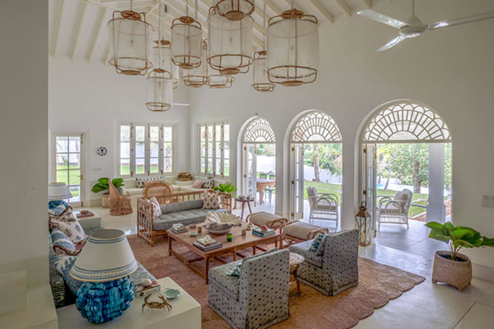 The Pearl villa in Sri Lanka sleeps up to eight across four suites. Credit: Scott Williams 