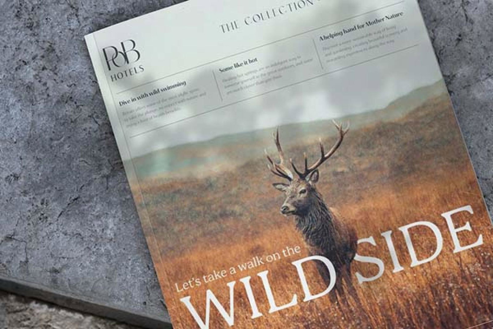 The new Collection book showcases PoB Hotels' new branding