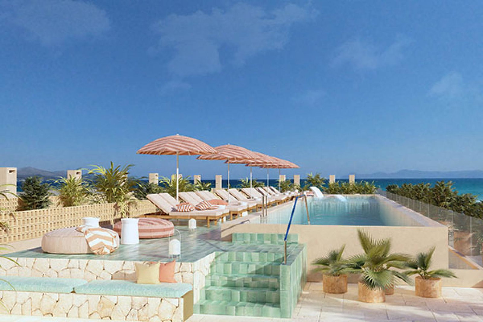 The rooftop at the family-friendly Iberostar Selection Albufera Park