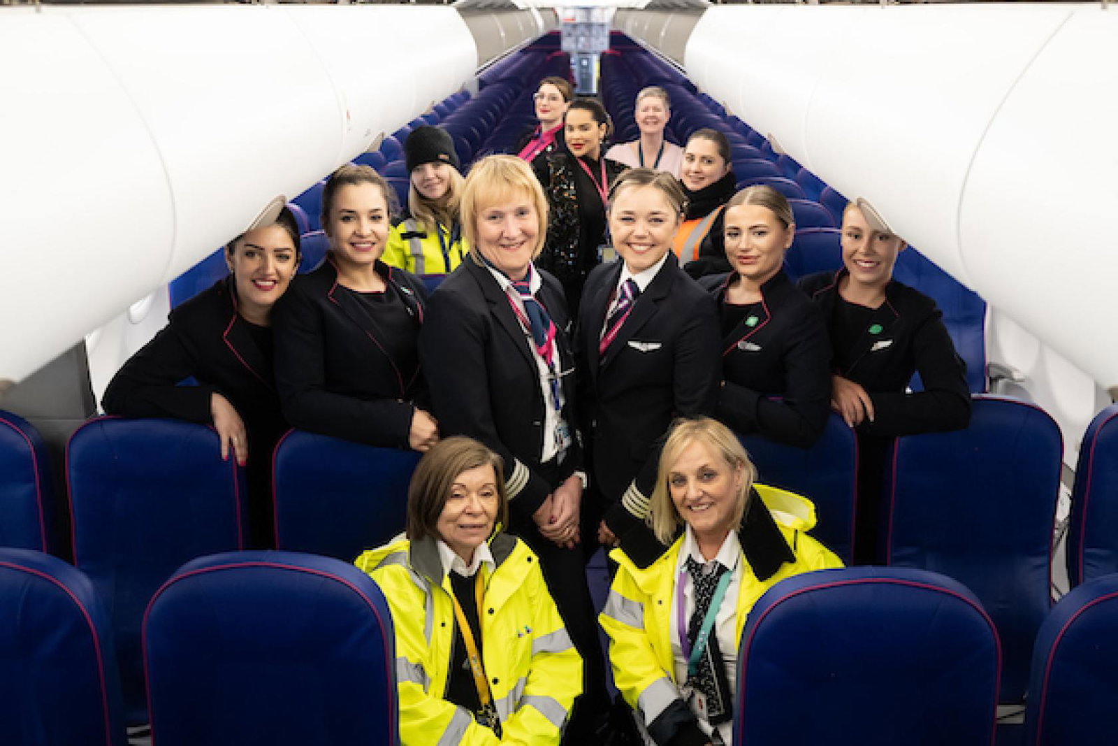 Wizz Air's all female flight