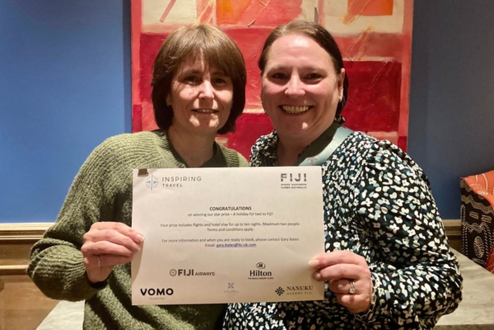 Joanne Payne (left) and Jane Redmond of Janaway Travel