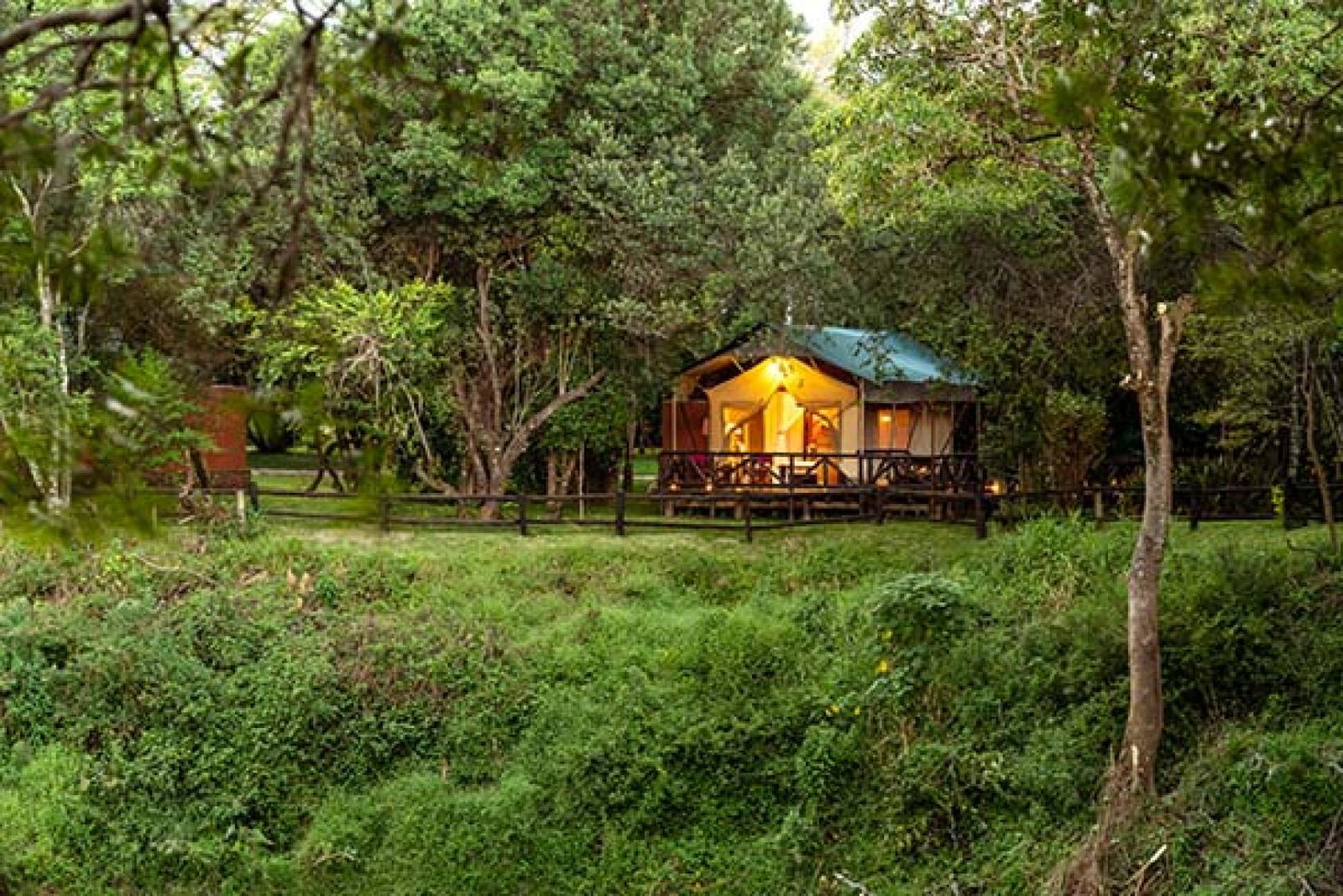 A Deluxe Tent at the Fairmont Mara Safari Club