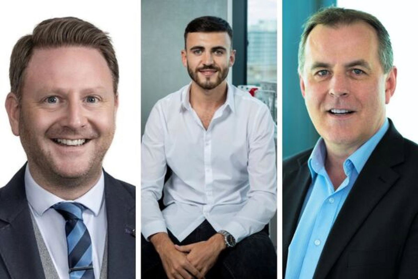 (From left) Jonathan Davies, Lewis Quigley and William Young
