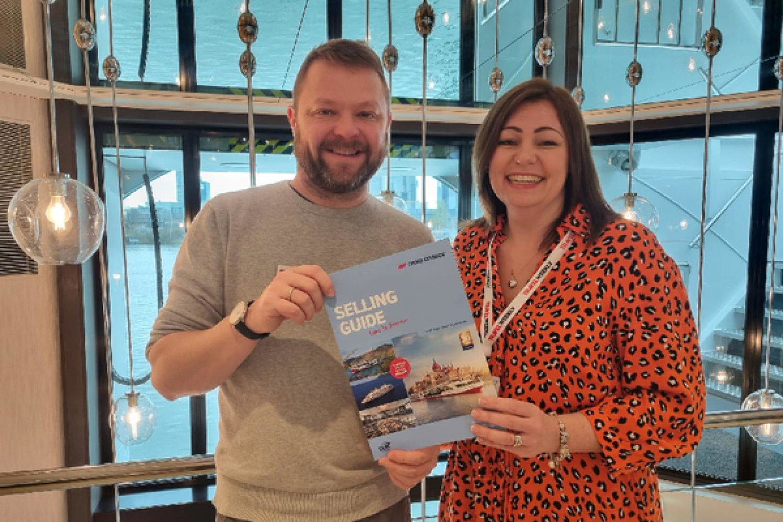 (From left) Nicko cruises head of sales Christian Kaatz and Light Blue Travel commercial director Michelle Daniels