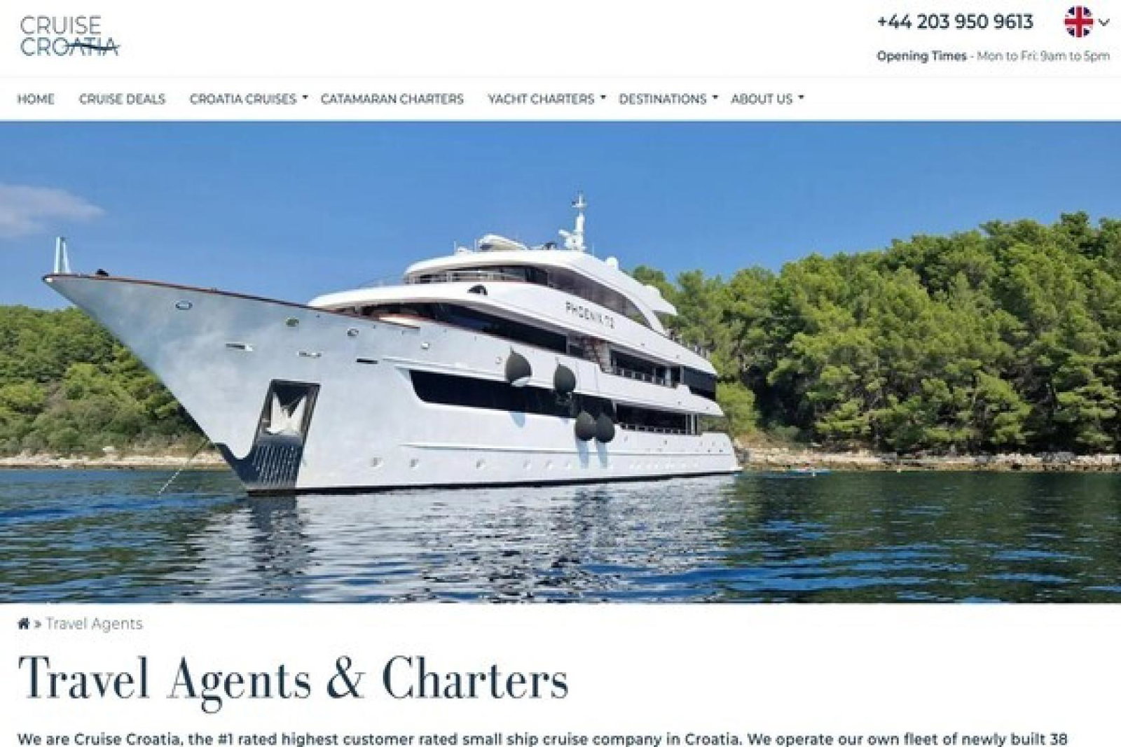 Cruise Croatia's new website