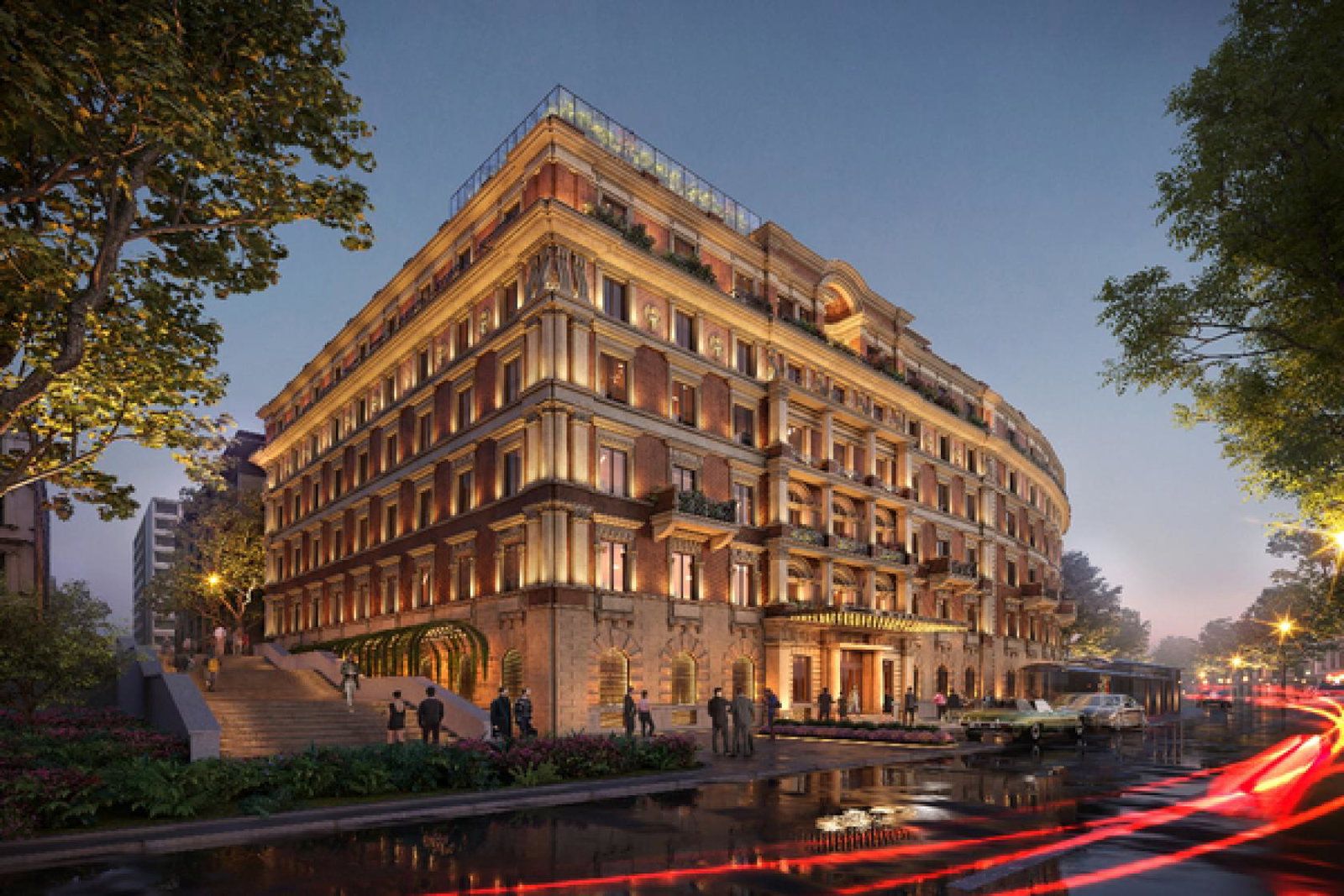 The InterContinental Rome Ambasciatori Palace is housed in a building originally constructed in 1900 