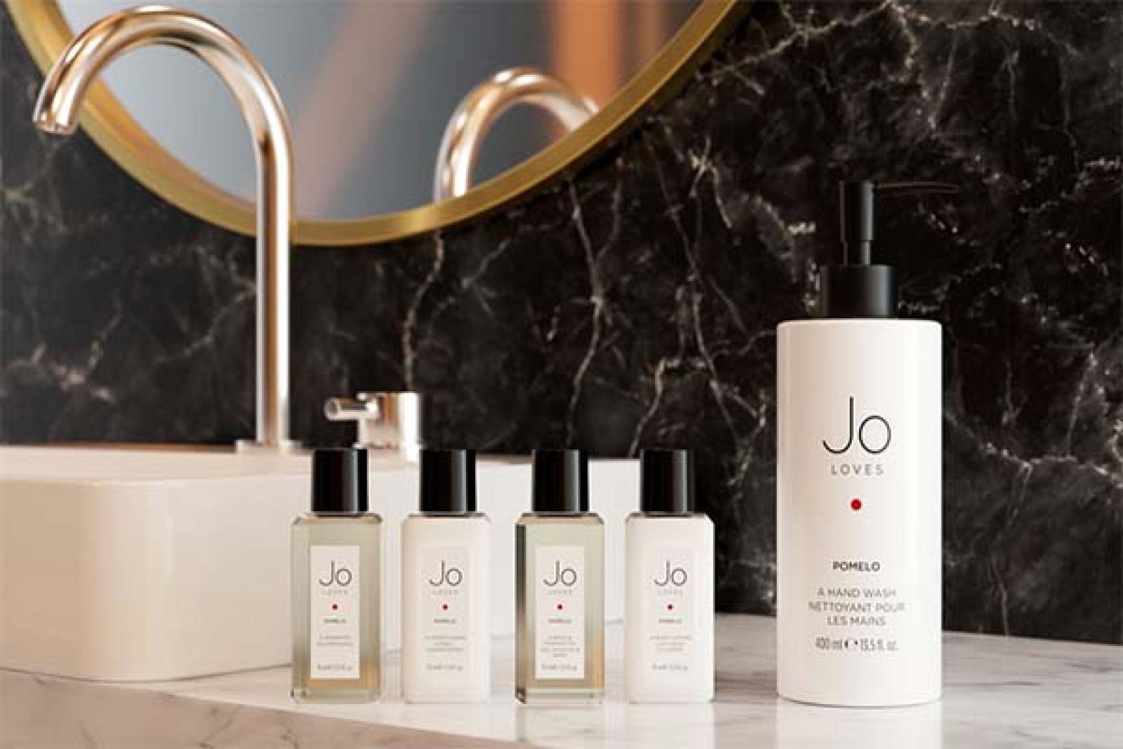 Guests can use the new Jo Loves Pomelo Collection